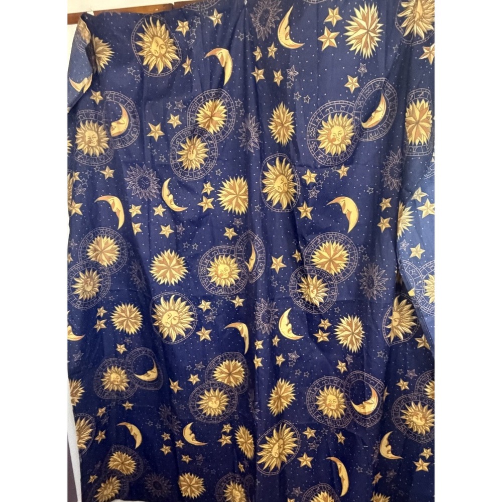 Celestial Shower Curtain - Vintage by Springs Home Stars Moon Bathroom Decor VG